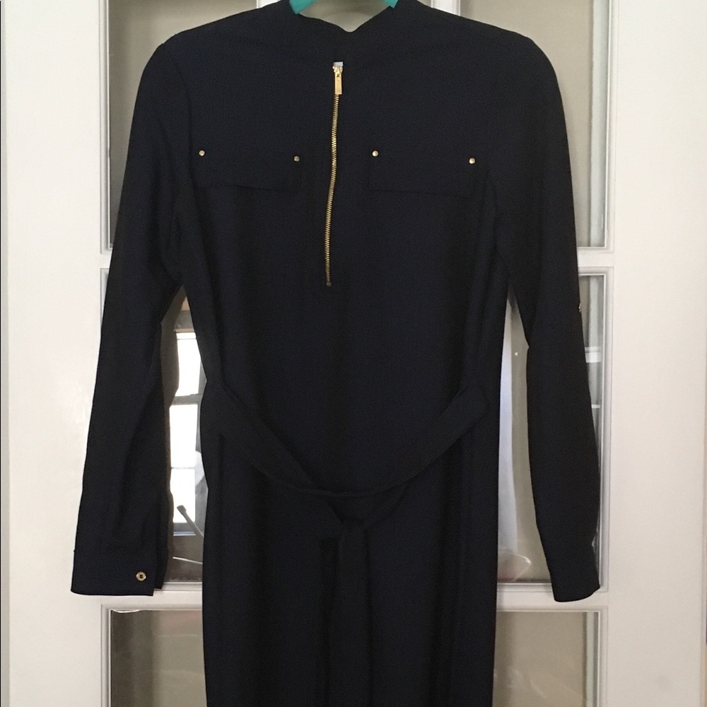 Calvin Klein Zip Front Shirt Dress